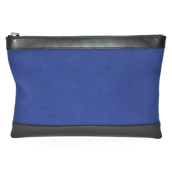 Balenciaga Blue Clutch  Clip Leather Navy Bag Stylish Black - Picture 1 of 9